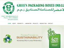 Tablet Screenshot of greenpackuae.com